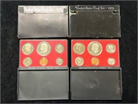 1974 & 1975 United States Proof Sets in Boxes