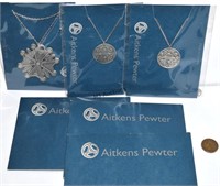 3 Aitkens Pewter Canada  Pendants As New 1 Lot!