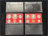 1976 & 1977 United States Proof Sets in Boxes