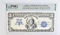 $5 Indian Chief 1899 BEP Intaglio Banknote PMG