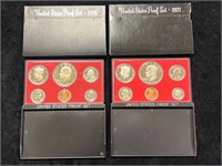 1976 & 1977 United States Proof Sets in Boxes
