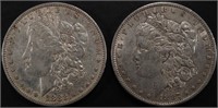 1882-O & 1887 MORGAN DOLLARS