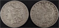 1886-O & 1884-O MORGAN DOLLARS