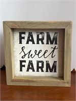 “Farm Sweet Farm” Rustic Wall Decor 8x8