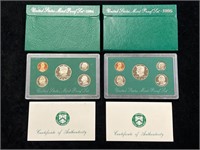 1994 & 1995 United States Proof Sets in Boxes