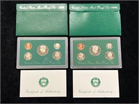 1996 & 1998 United States Proof Sets in Boxes