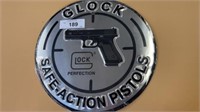 Glock metal sign