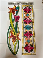 Stained Glass Window Cling (2 in lot)