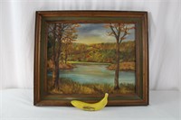 Original E. Phillips 1974 "Autumn" Painting