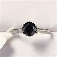$1595 14K  Black Diamond(1ct) Ring