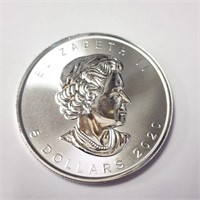 Fine 999 Silver Canada Maple Leaf 1 0Z  Coin