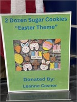 2 Dozen Sugar Cookies 'Easter Theme"
