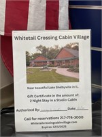 2 Night Stay at Whitetail Crossing Cabin Village