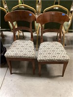 (2) dining room chairs, as is