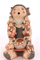 NATIVE AMERICAN POTTERY STORYTELLER M. TOSA