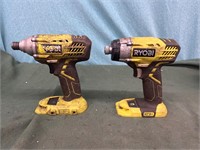 2 Ryobi 18V Brushless Cordless 1/4” Impact Driver