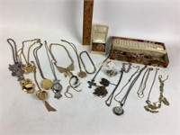 Costume jewelry, including  necklaces, earrings,