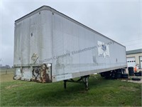 53 ft semi trailer with shelving and room on