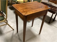 Wood side table 22-1/2x16x29