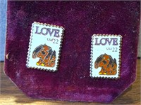 Puppy Stamp Earrings