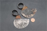 Pair Iron & Copper African Turkana Finger Knives
