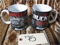 Qty 2 Snap On Ceramic Coffee Mugs