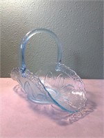 Princess House Blue Glass Basket