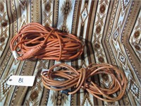 Qty 2: Heavy Duty Extension Cords 100' & 15'