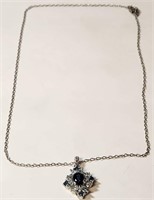 Q - STERLING SILVER PENDANT NECKLACE (69)