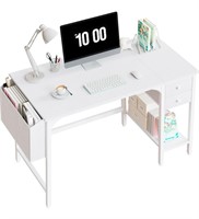 * White Small Desk with Drawers