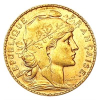 1910 France .1867oz Gold 20 Francs CLOSELY