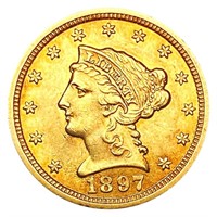 1897 $2.50 Gold Quarter Eagle CLOSELY