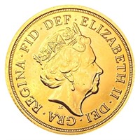 2017 G. Britain .2355oz Gold Sovereign CLOSELY
