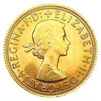 1967 G. Britain .2355oz Gold Sovereign CLOSELY
