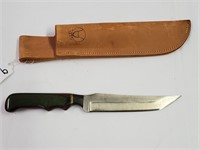 Fine Quality Knife With Leather ANZA Sheath
