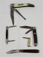 5 Vintage Folding Pocket Knives