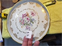 CAKE PLATE-HAND PAINTED-FRANCE