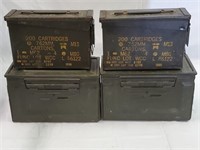 (4) Metal Ammo Cans