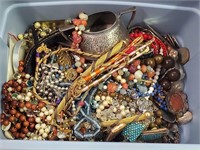 Box Of Mixed Costume Jewelry