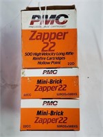 1,000 Rounds 22LR Ammo PMC Zapper 22