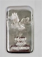 10 Troy Oz .9999 Fine Silver Bar