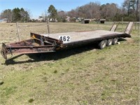 8ft by 23ft with 5 dove tail 3 axle trailer