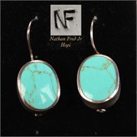 NATHAN FRED JR. NATIVE AMERICAN STERLING EARRINGS