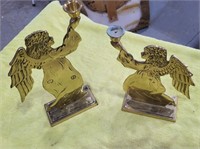 BRASS ANGEL - CANDLE STICK HOLDERS