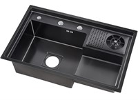 Retail$430 Kitchen Sink w/ Pull-Out Faucet