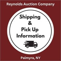 Shipping and Pick Up Information