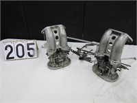 Pair of Weber Carburetors w/ Manifolds