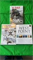(3) Military Coffee Table Books, West Point & More