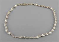 Sterling twisted bracelet marked Italy 925