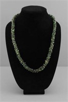 Beautiful handmade natural emerald necklace heavy
